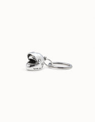 Key Ring In Metal Clad With Sterling Silver