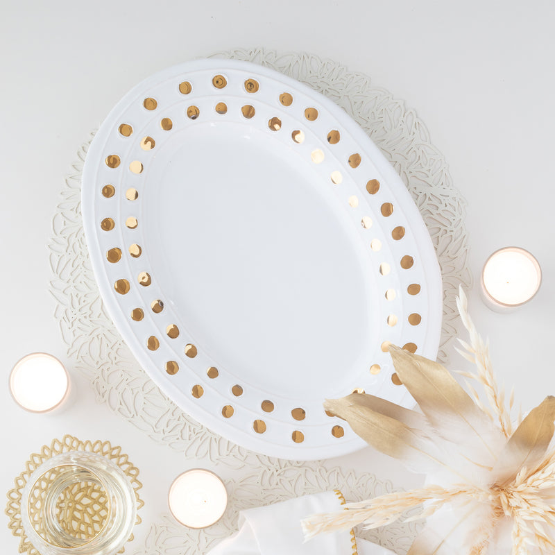 Medici Gold Medium Oval Platter