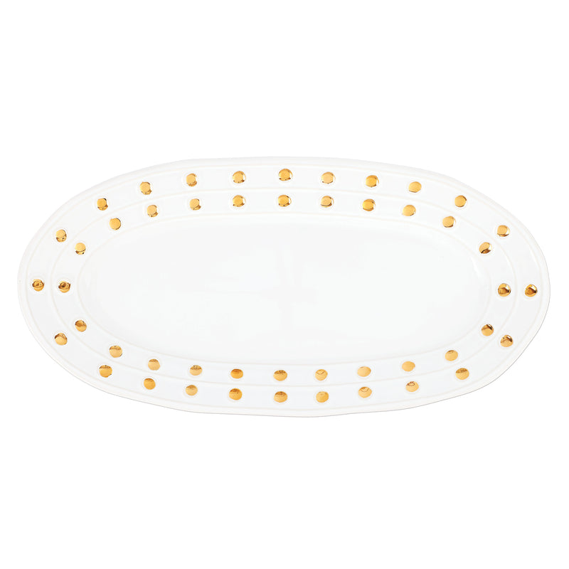 Medici Gold Narrow Oval Platter