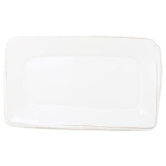 Melamine Lastra White Rectangular Platter