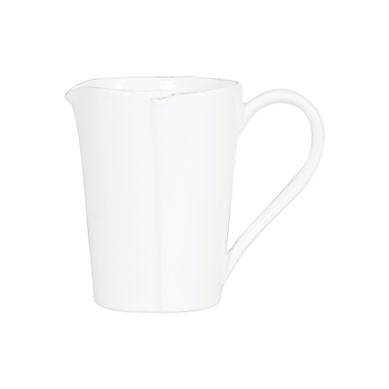 Melamine Lastra White Pitcher