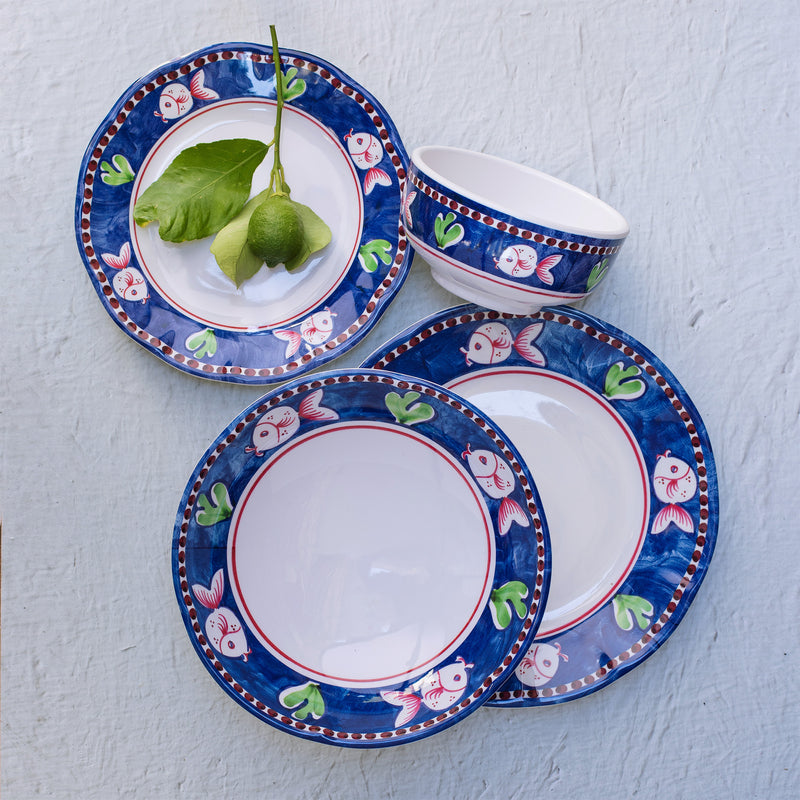 Melamine Campagna Pesce Salad Plate