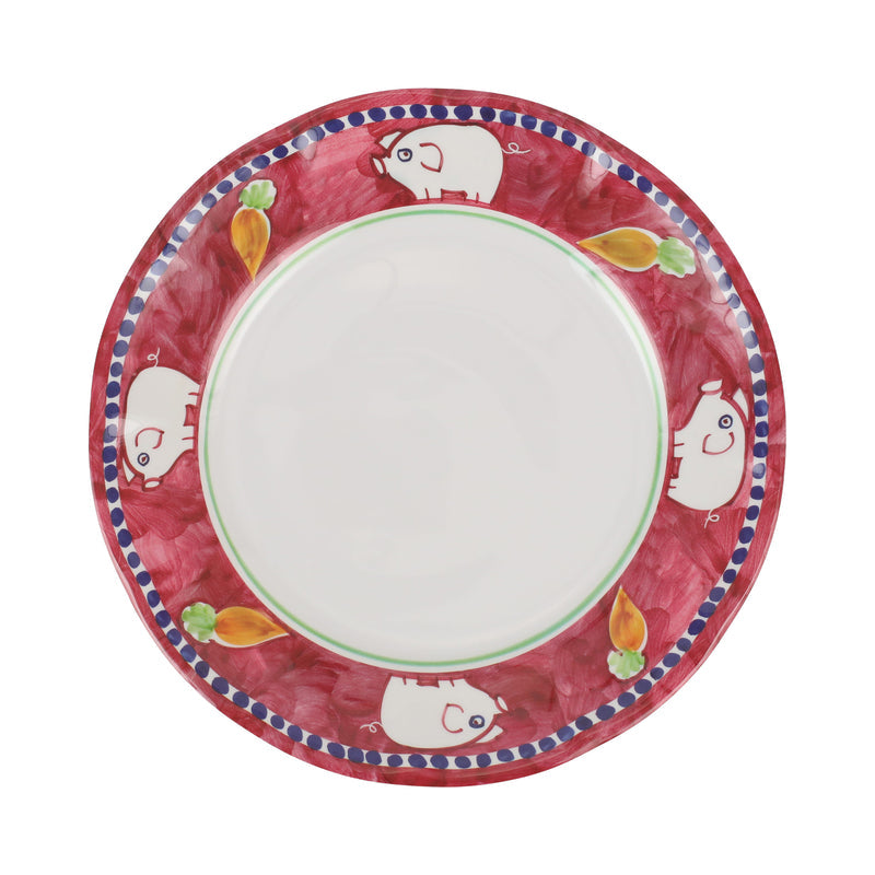 Melamine Campagna Porco Dinner Plate