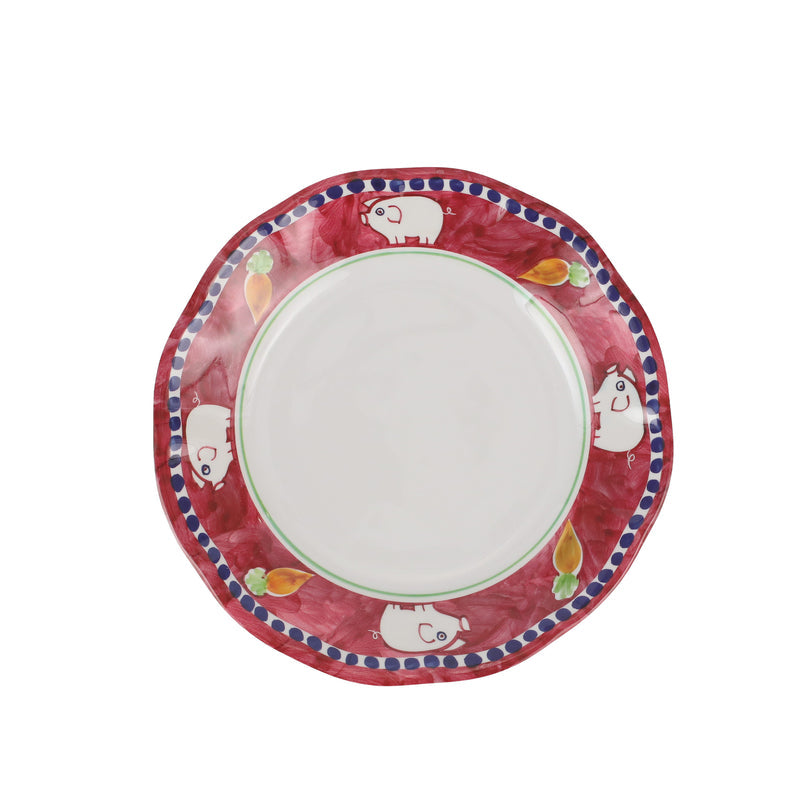 Melamine Campagna Porco Salad Plate