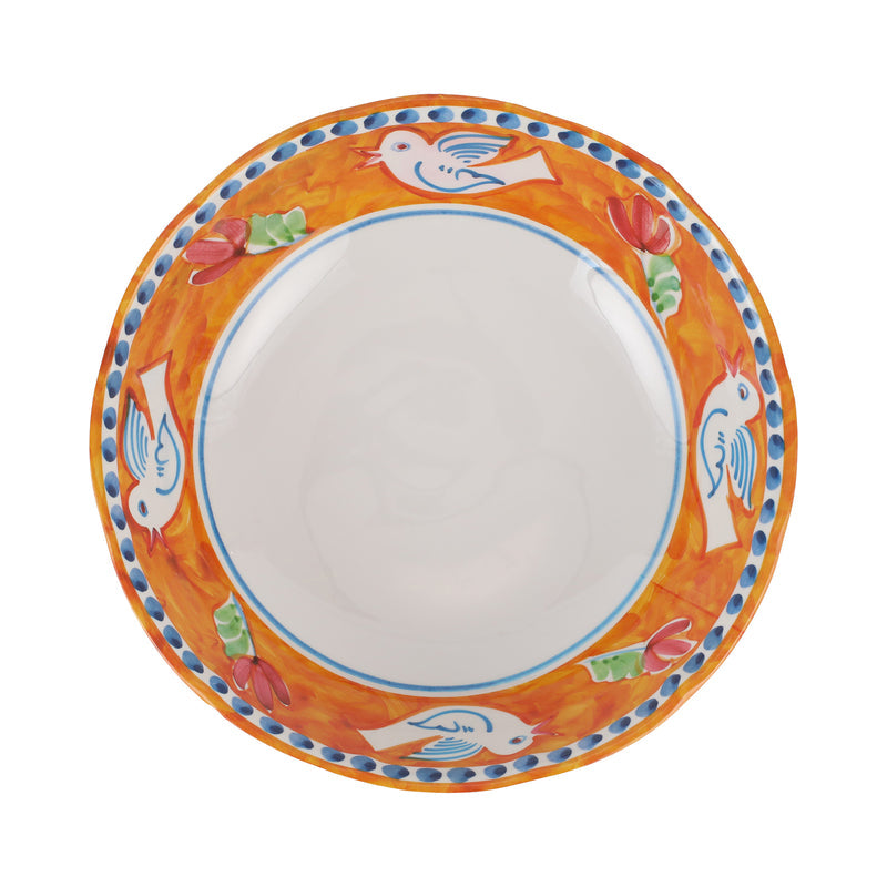 Melamine Campagna Uccello Large Serving Bowl