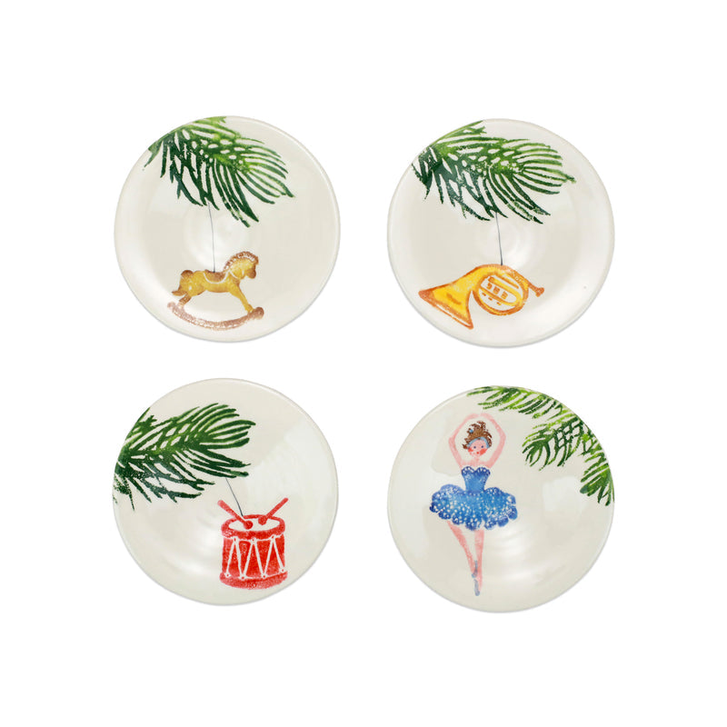 Nutcrackers Assorted Canape Plates - Set Of 4