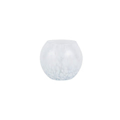 Nuvola White Round Bud Vase