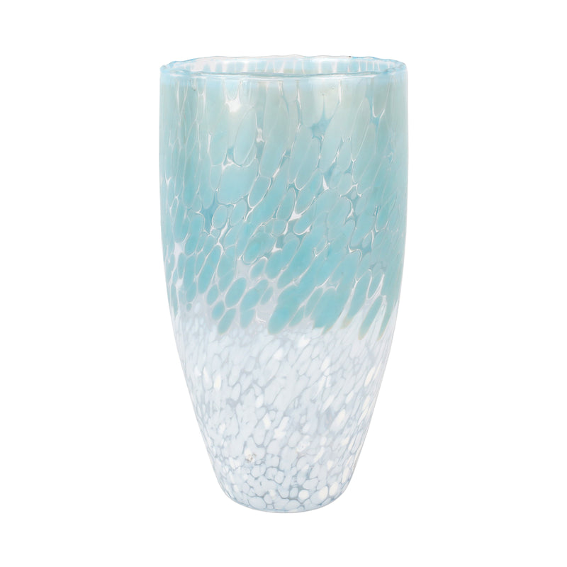 Nuvola Light Blue And White Tall Vase