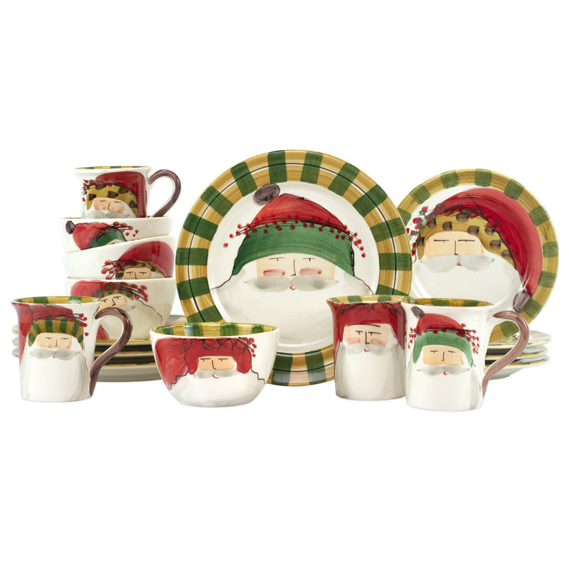 Old St. Nick Assorted Sixteen-piece Place Setting
