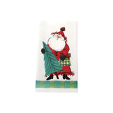 Old St. Nick Paper Guest Towels - Green (pack Of 16)