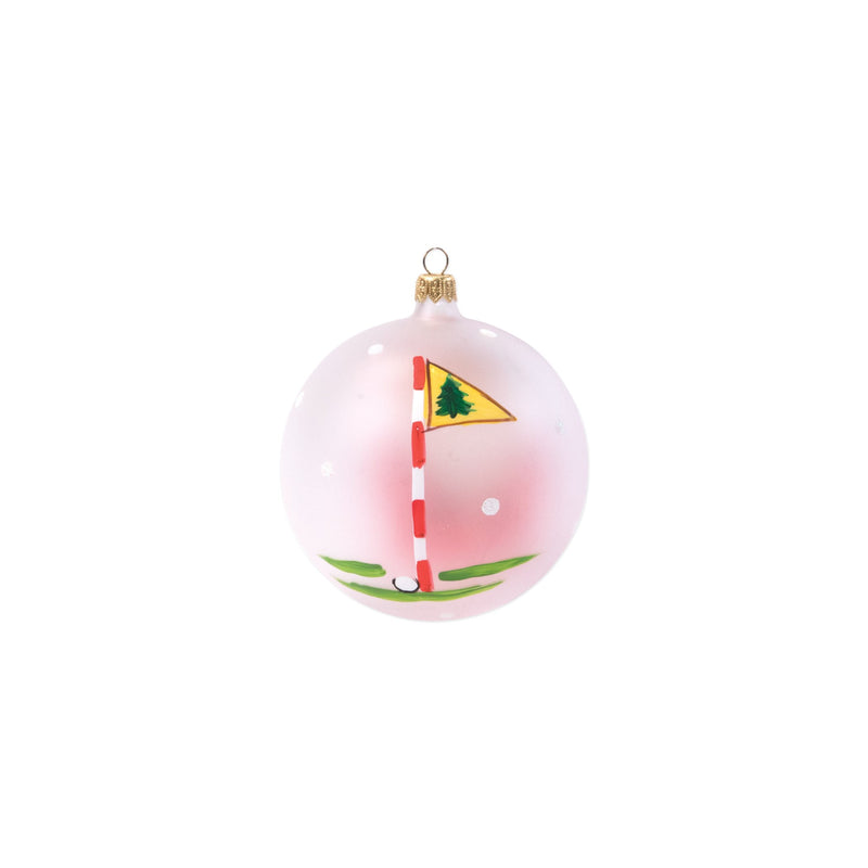 Old St. Nick Golfing Ornament
