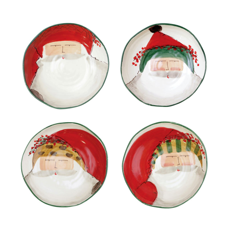 Old St. Nick Assorted Pasta Bowls - Set Of 4