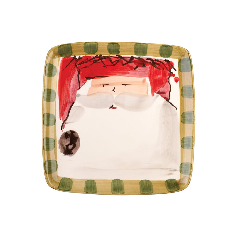 Old St. Nick Assorted Square Salad Plates - Set Of 4