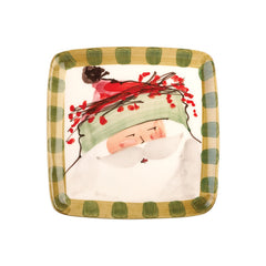 Old St. Nick Assorted Square Salad Plates - Set Of 4