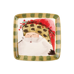 Old St. Nick Assorted Square Salad Plates - Set Of 4