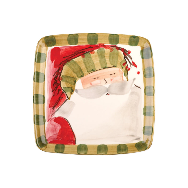 Old St. Nick Assorted Square Salad Plates - Set Of 4