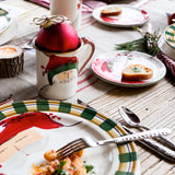 Old St. Nick Round Salad Plate - Red Hat