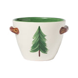 Old St. Nick Handled Deep Serving Bowl With Popcorn