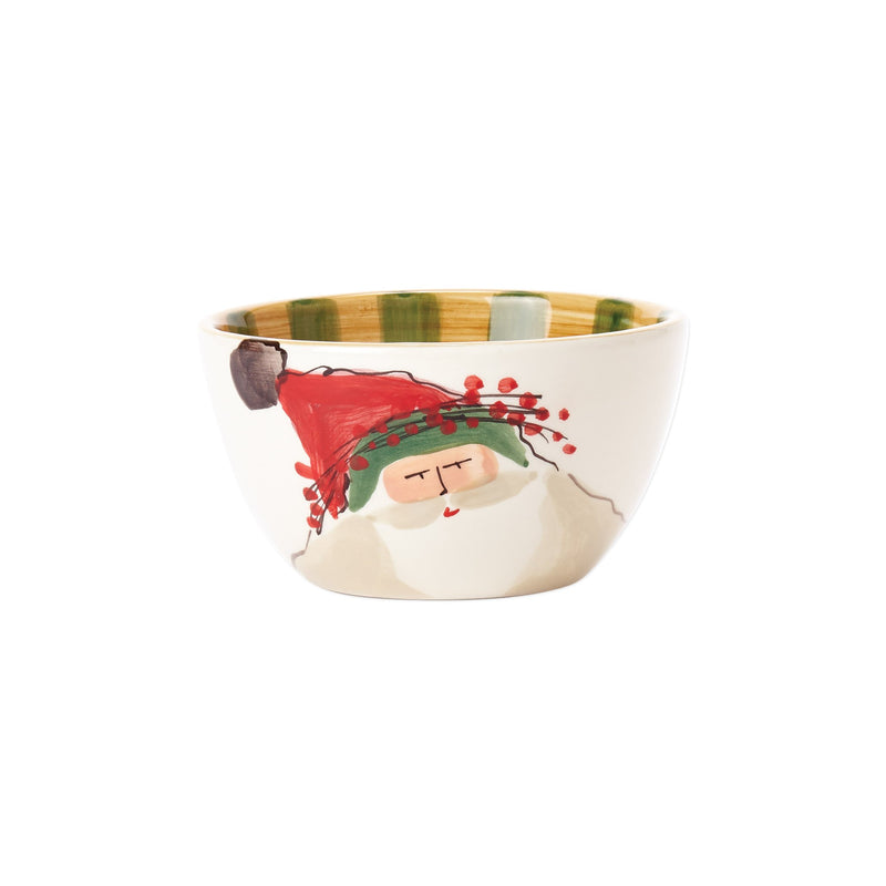 Old St. Nick Green Hat Four-piece Place Setting
