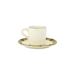 Old St. Nick Espresso Cup & Saucer - Green Hat