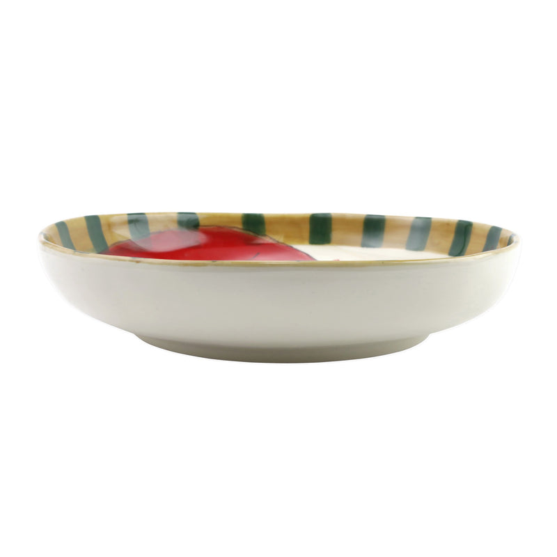 Old St. Nick Round Shallow Bowl W/ Train