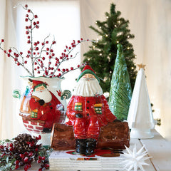 Old St. Nick Cachepot W/ Gifts