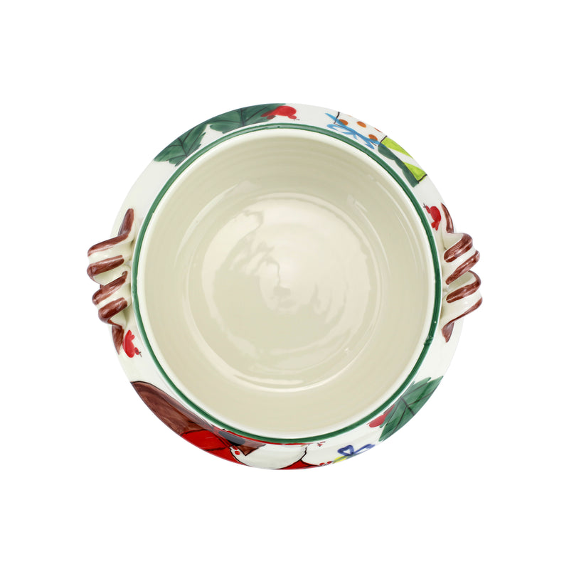 Old St. Nick Cachepot W/ Gifts