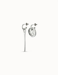 Metal Earings Clad With Sterling Silver