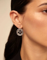 Metal Earings Clad With Sterling Silver
