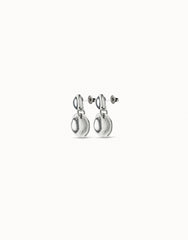 Metal Earings Clad With Sterling Silver