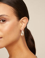 Earrings In Metal Clad With Sterling Silver
