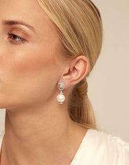 Long Earring White Pearl