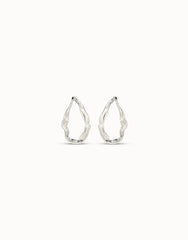 Long Hoop Earrings - Silver