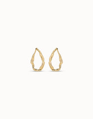 Long Hoop Earrings - Gold