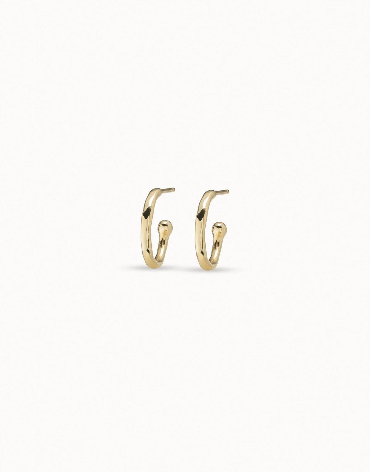 Hoop Charm Earrings - Gold