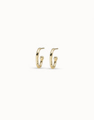 Hoop Charm Earrings - Gold