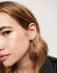 Earrings With Horizontal Tube Form