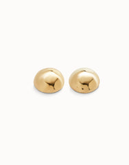 Bead Shaped Stud Earrings - Gold