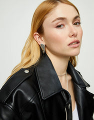 Earrings Pleated In Sterling Silver In The Shape Of Wings