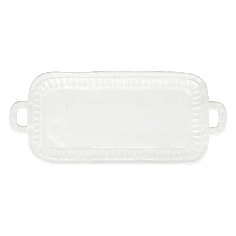 Pietra Serena Handled Rectangular Platter