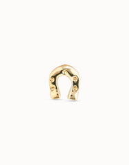 Horseshoe Single Stud Earring - Gold