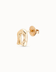 Horseshoe Single Stud Earring - Gold