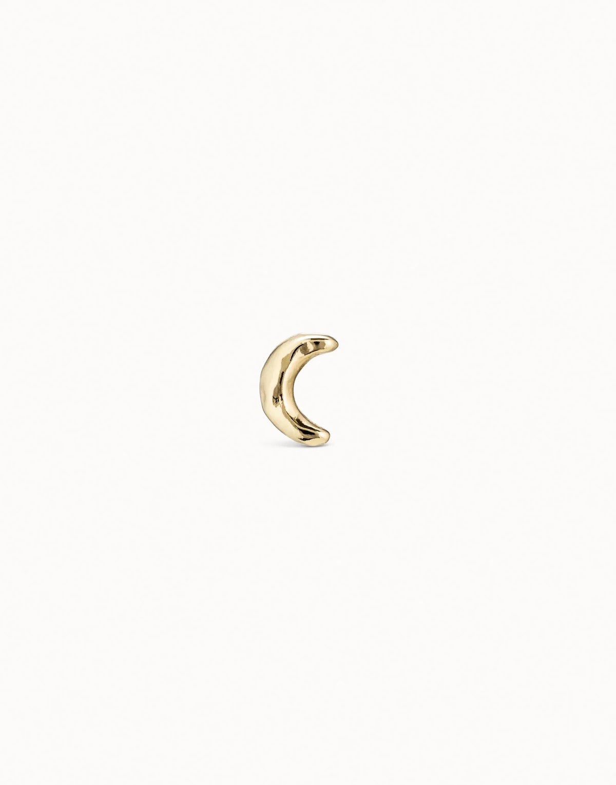 Moon Single Stud Earring - Gold