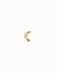 Moon Single Stud Earring - Gold