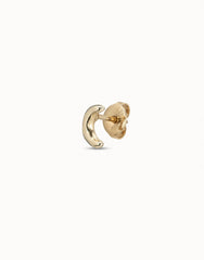 Moon Single Stud Earring - Gold