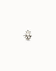 Hamsa Single Stud Earring - Silver