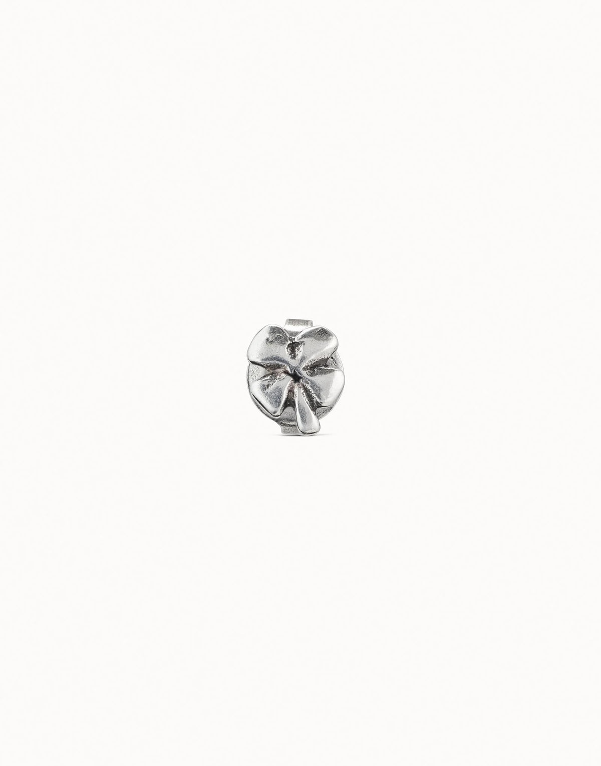 Clover Single Stud Earring - Silver