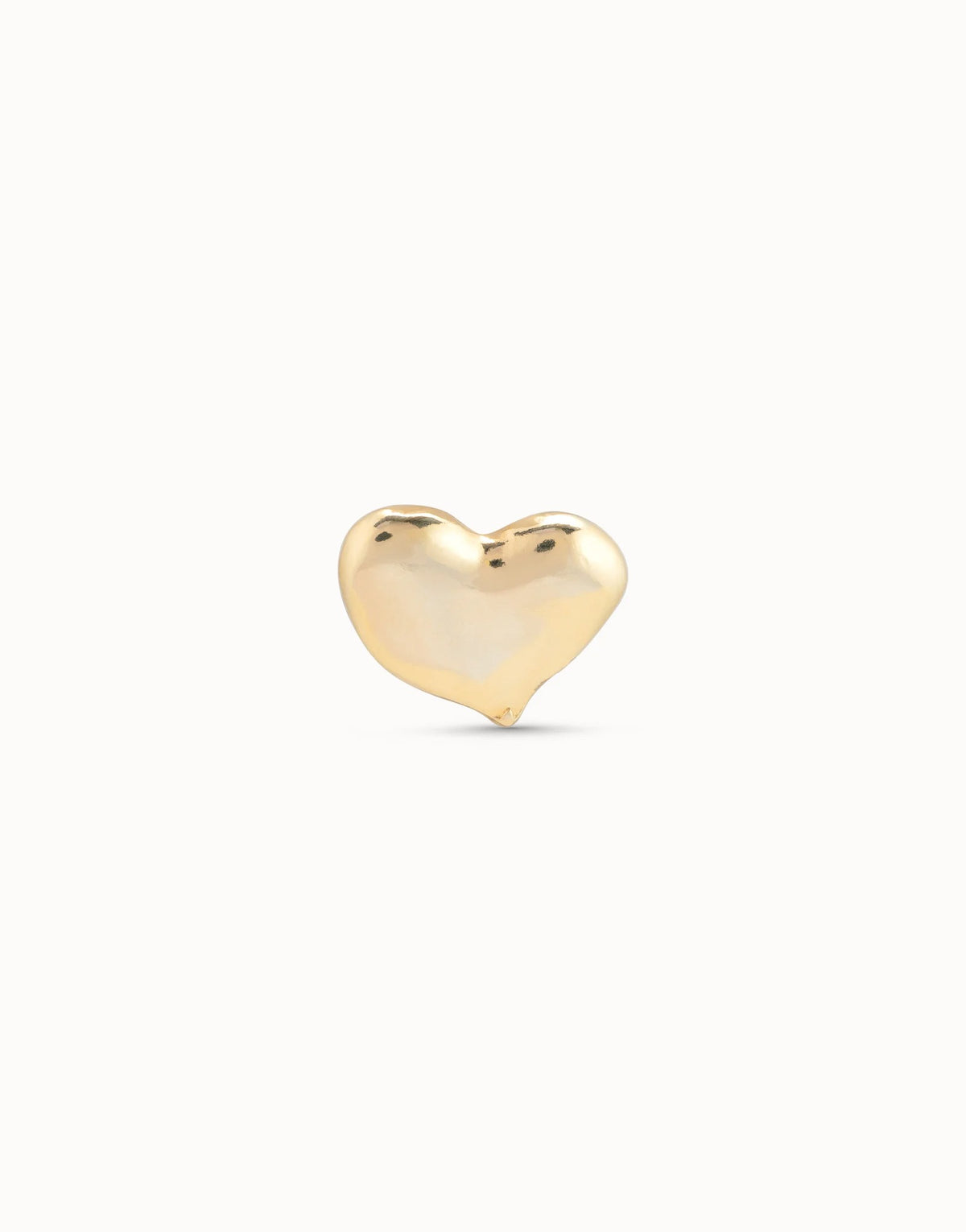 Heart Single Stud Earring - Gold