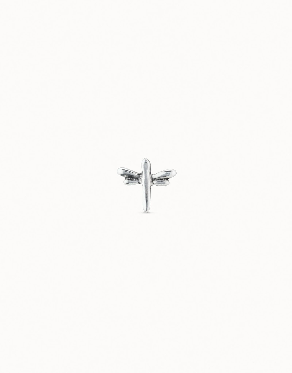 Dragonfly Single Stud Earring - Silver