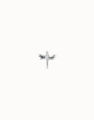 Dragonfly Single Stud Earring - Silver